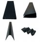 Plastová výplň pre pletivá a panely z PVC lišty - 3D vertikálna Zelená farba