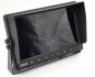 10 inch monitor hybrid 4-CH, AHD/CVBS with recording to micro SD card (up to 256 GB) for 4 cameras