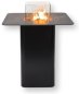 Plynový krb v barovom stole z keramického kameňa 100x106cm + kovové telo + dekoračné sklo