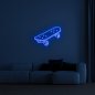 Neon 3D beleuchtetes LED-Schild an der Wand - SKATEBOARD 75 cm