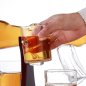 Dekantér puška AK 47 karafa (samopal) se stojanem objem 850 ml + 4 sklenice