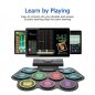 Drums silicone pad (electronic drum kit) - 9 drums (MP3 + Headphones) + Bluetooth