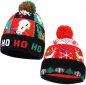 Topi LED dengan pom pom - Beanie Natal musim dingin - RUSA NATAL