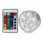 LED svetlo pre chladiace misy šampanské / víno či do bazéna - RGB s diaľkovým ovládaním - Set 5ks