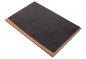 Leather desk pad - luxury design wooden + black leather (Handmade)