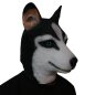 Masque Husky - Visage de chien husky en silicone / masque de tête pour enfants et adultes