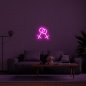 Semn LED neon cu lumină 3D - Motiv Woman & Woman 50 cm