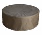 Garden gas fireplace (outdoor) - 2 in 1 Concrete round outdoor table