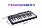 Digitalpiano Elektronisk - 25 MIDI-tangenter + 8 trumplattor - Keyboard med bluetooth