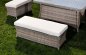 Rattan garden furniture - Aluminum/rattan corner set - seating for 12 people + table