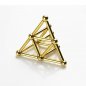 Hastes magnéticas NeoCube com bolas - ouro e prata