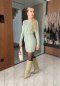 Dámske elagantné šaty  - svetlo zelená farba - MAJARA - fashion Julzz