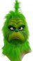 Grinch maske og hansker - den realistiske grinch ansiktsmasken (latex / silikon) til jul