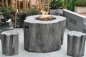 Stump for sitting - imitation of cast concrete - Gray
