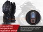 Guantes calefactables eléctricos con almohadilla protectora + batería de 6000mAh + 3 niveles de calentamiento 40-65°