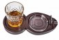 Sigarholder (stativ) + glassholder - Whisky Luxury sett for menn