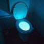 תאורת אסלה - תאורת מושב לילה LED לתאורת שירותים צבעונית עם חיישן תנועה