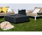 Table basse de jardin pour la terrasse + foyer au gaz 2 en 1 - Gris foncé