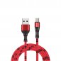 USB Type C - USB-кабель для мабільнага тэлефона ў бамбукавым дызайне і даўжынёй 1 м