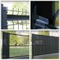 Rellenos de vallas de PVC - listones de plástico verticales para vallas y paneles 3D de 49 mm de ancho - Gris antracita