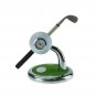 Golf ball pen with a stand like a golf stick and ball with a clock