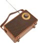 AM FM rádio - retro vintage štýl z dreva s Bluetooth + AUX / USB disk / Micro SD