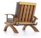 Drevený nábytok záhradný - luxusné drevené sedačky súprava pre 5 osôb + konferenčný stolík