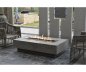 Gas fire pit table on the terrace 2 in 1 with the power of a real fireplace - durable concrete surface