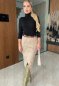 Dlhá sukňa elegantná pre ženy - kremová farba - INOVAR - fashion Julzz