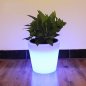 LED kvetináč (črepník) svietiaci + možnosť meniť RGB farby + IP44 (27x27x28 cm)