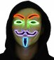 Неоновая маска Anonymous - разноцветная