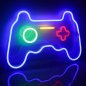 Logotipo de luz neon led na parede - GAMEPAD