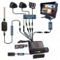 Enregistreur DVR de voiture 4 canaux + caméra frontale Full HD + GPS/WIFI/4G + surveillance en temps réel + vue en direct - PROFIO X6