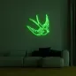 3D LED logo neonskilt på veggen Dove 75 cm