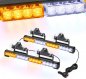 Feux bleus et rouges pour voiture - feux clignotants d'urgence stroboscopiques 32 LED (64W) - multicolore 42cm x 2 pcs