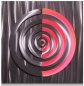 Abstrakte Wandmalereien - Metall (Aluminium) - LED-Hintergrundbeleuchtung RGB 20 Farben - Kreise 50x50cm