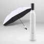 Folding umbrella - portable + foldable umbrella in white in shape of Wine bottle
