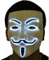 Masken Karneval Anonymous - Weiß