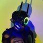 パーティー LED ヘルメット - 24 個のマルチカラー LED を備えた Rave Cyberpunk 5000