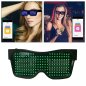 LED svítící brýle Smart ovladatelné přes app smartphone (text + animace)