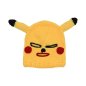 PIKACHU halloween maske - Pikachu ansikt og hode maske med ører og briller gul strikket