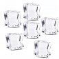 Cubos de gelo falsos - conjunto de acrílico artificial de 100 peças de cubos de gelo (blocos)