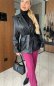 Čierna dámska bunda s opaskom z ekokože - AURORIEL - fashion Julzz