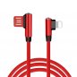 Apple Lightning кабел за зареждане на мобилни телефони на всички модели iPhone с 90 ° дизайн на конектор и 1м дължина