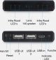 Caméra espion Powerbank Wifi / P2P avec batterie 4K + 10000 mAh + vision nocturne avec 6x LED IR