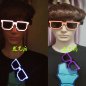 Glowing sunglasses for party and rave