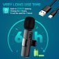 Mobile mic Wireless - Smartphone microphone na may USBC transmitter + Clip + 360° recording