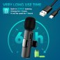 Mobile mic Wireless - Smartphone microphone with USBC transmitter + Clip + 360° recording