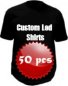 LED T-Shirts mit eigenem Logo - 50x Stücke