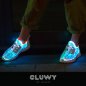 LED flerfärgade glödande sneakers - GLUWY Star